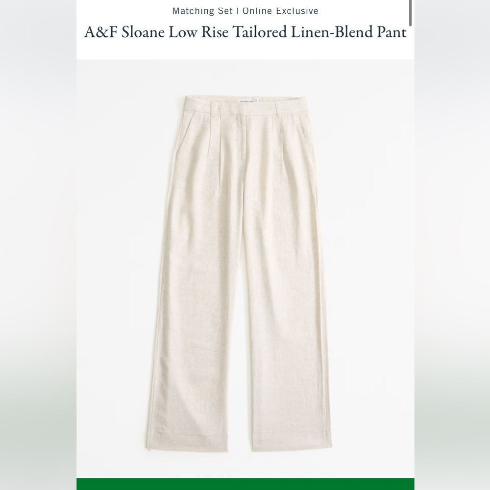 Abercrombie and Fitch Linen Pant